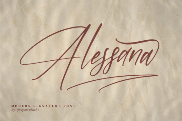 Alessana: A Graceful Script Font for Editorial Design