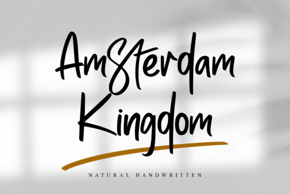 Amsterdam Kingdom: A Handwritten Font for Business