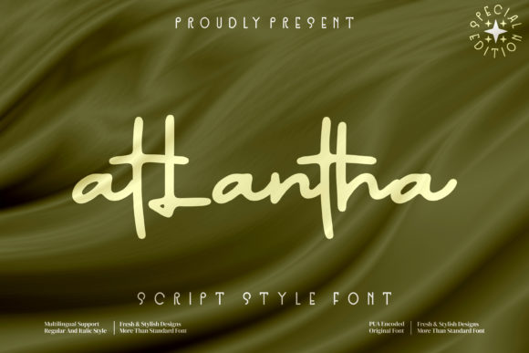 Atlantha: A Stylish Script Font for Modern Branding