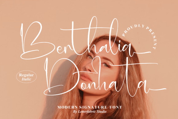 Berthalia Donatha: A Luxury Handwritten Font for Editors