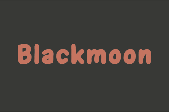 Blackmoon: A Natural Handwritten Font for Brand Identity