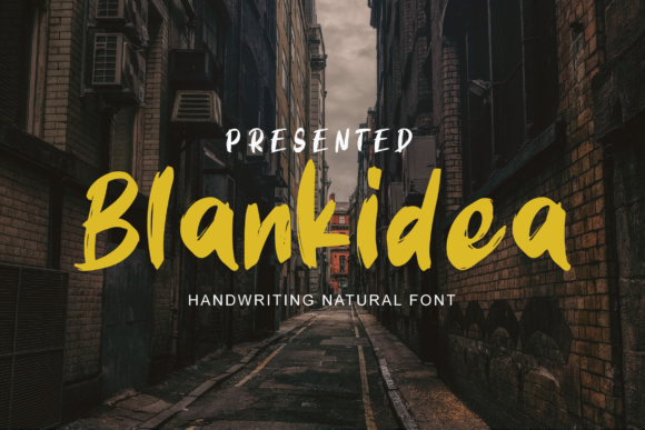 Blankidea: A Brushed Handwritten Font for Modern Brands