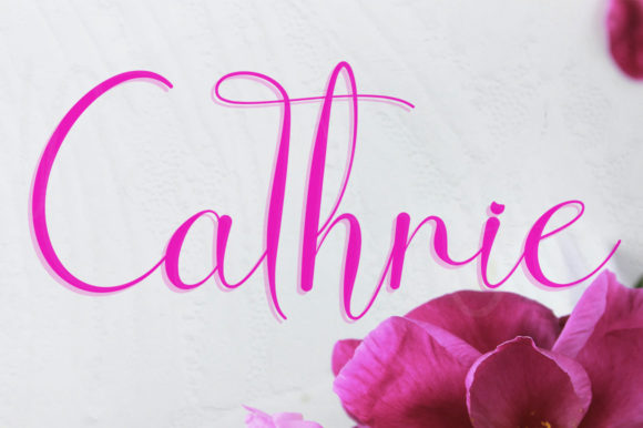 Cathrie: A Romantic Script Font for Handmade Creators