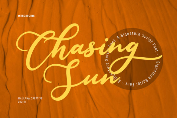 Chasing Sun: The Elegant Script Font for Your Brand