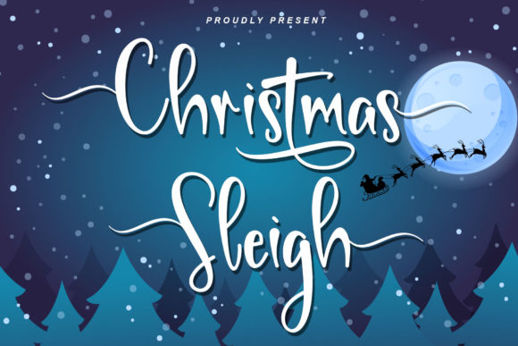 Christmas Sleigh: A Festive Font for Brand Identity