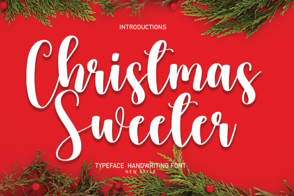 Christmas Sweeter: A Festive Script Font for Editorial Design