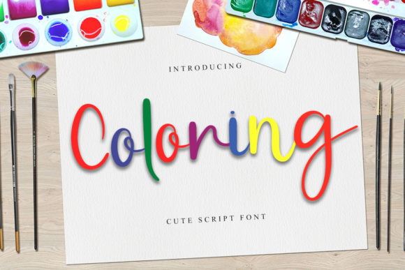 Coloring: A Modern Handwritten Font for Web Design