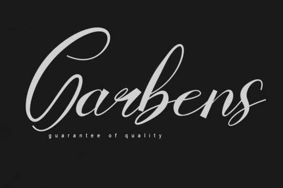 Garbens: A Premium Script Font for Business Branding