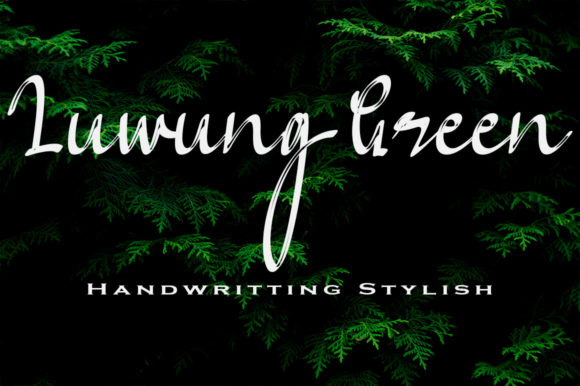 Luwung Green: A Playful Script Font for Campaigns