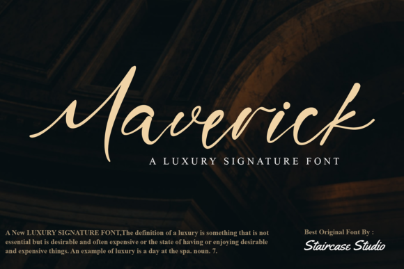 Maverick: A Signature Script Font for Editorial Design