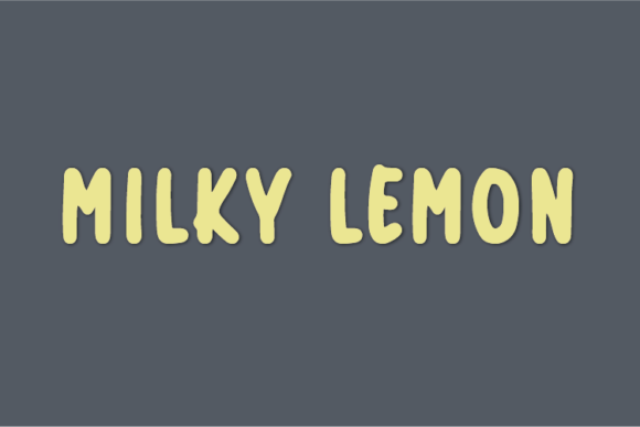 Milky Lemon: A Handwritten Font for Editorial Design