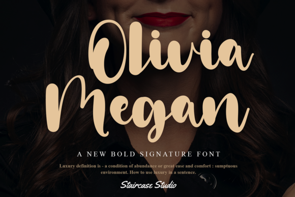 Olivia Megan: A Bold Handwritten Font for Crafters