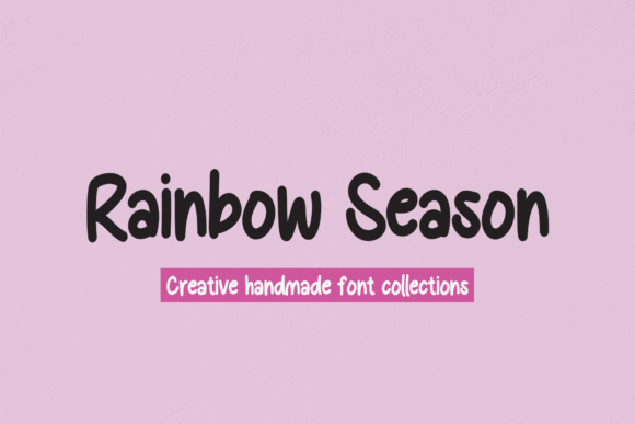 Rainbow Season: A Bold Handwritten Font for Campaigns