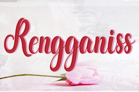 Rengganis: A Bold Script Font for Branding