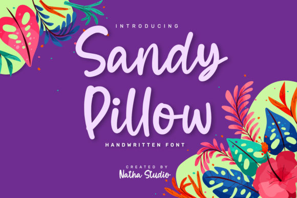 Sandy Pillow: A Handwritten Font for Makers