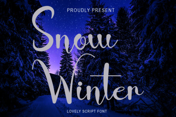 Snow Winter: A Romantic Handwritten Font for Crafters