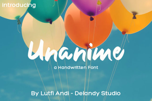 Unanime: A Bold Handwritten Font for Editorial Impact
