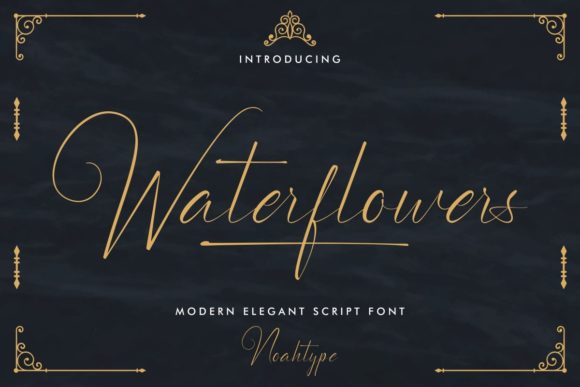 Waterflowers: A Premium Script Font for Editorial Design